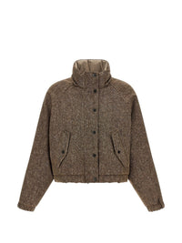 Brunello Cucinelli Women Nylon And Wool Down Jacket