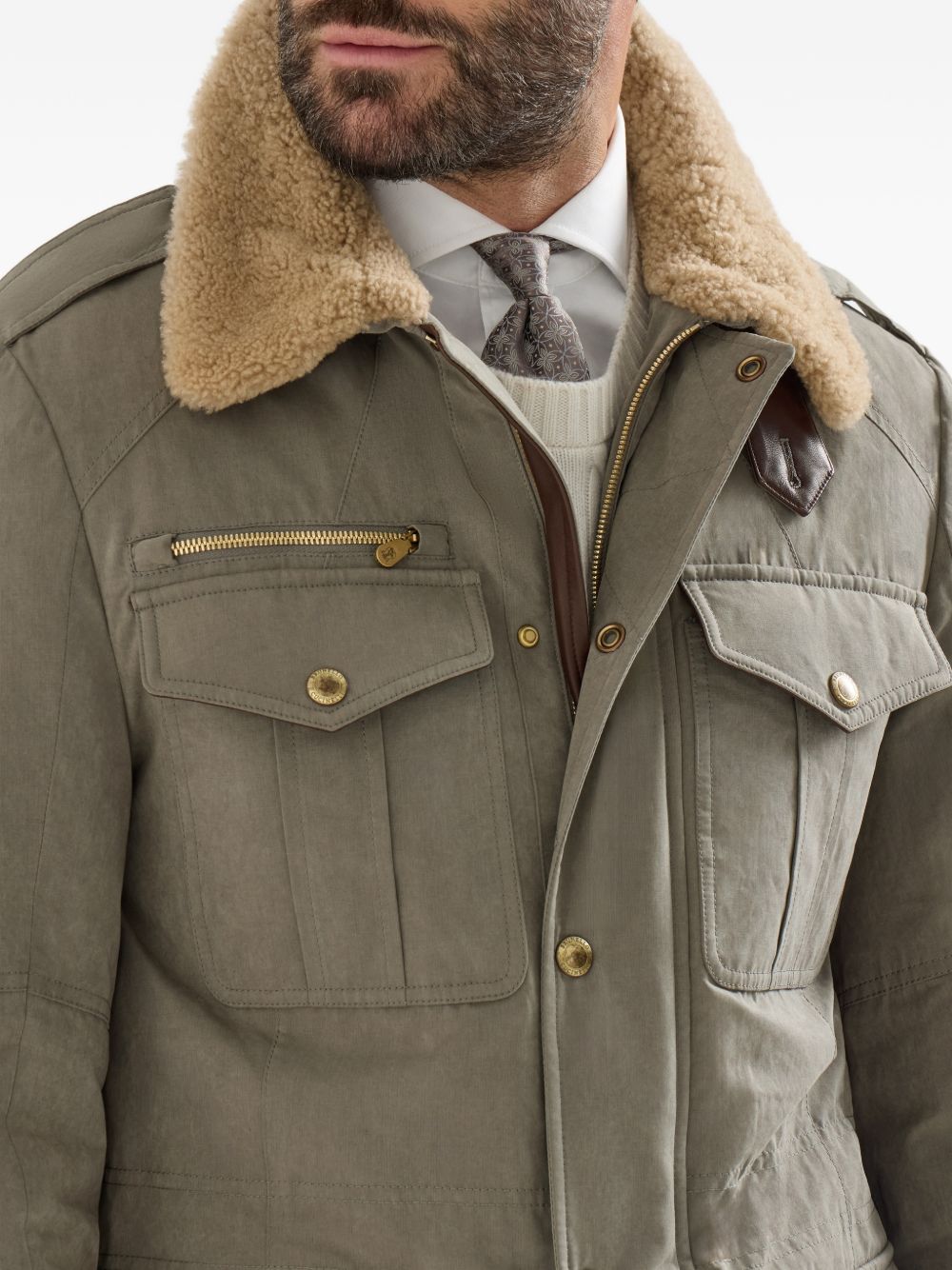 BRUNELLO CUCINELLI Brunello Cucinelli Men Technical Cotton Field Jacket