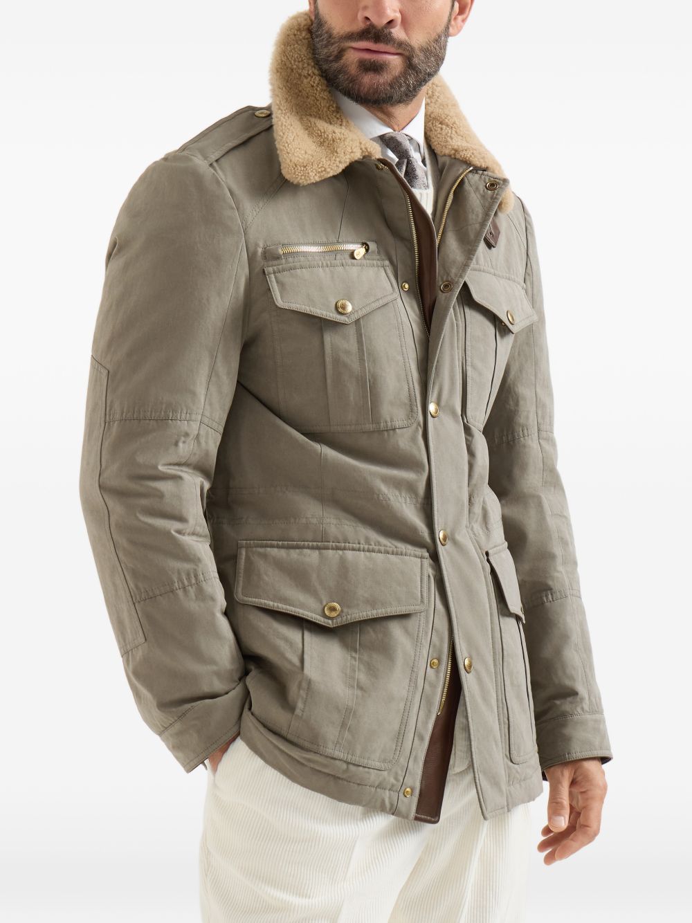 BRUNELLO CUCINELLI Brunello Cucinelli Men Technical Cotton Field Jacket