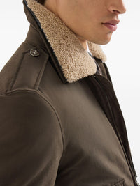 Brunello Cucinelli Men Cotton Blend Bomber Jacket
