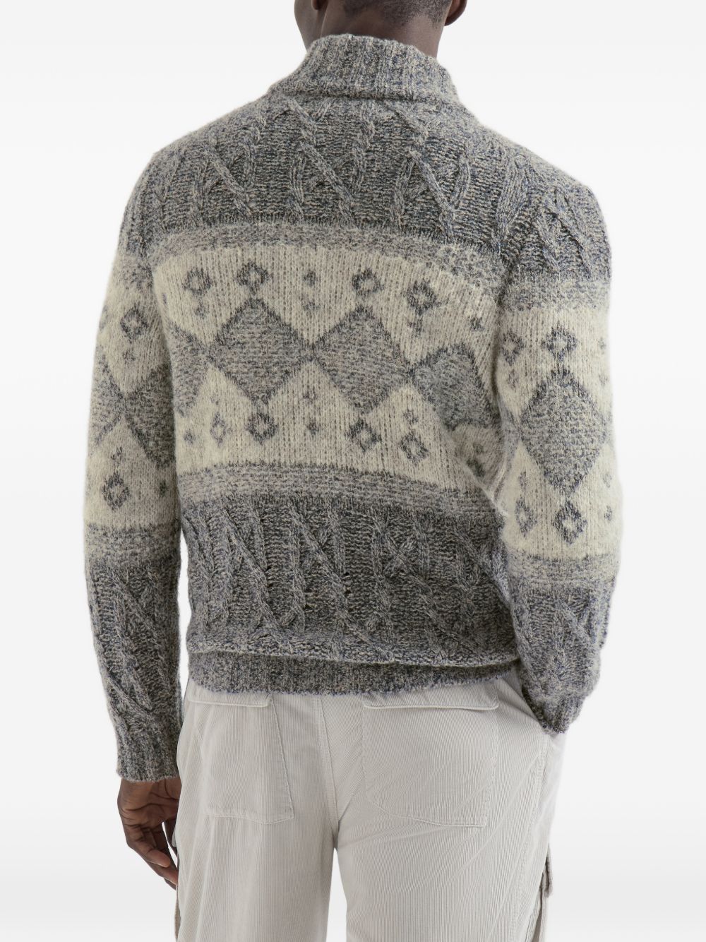 Brunello Cucinelli Men Wool Cardigan