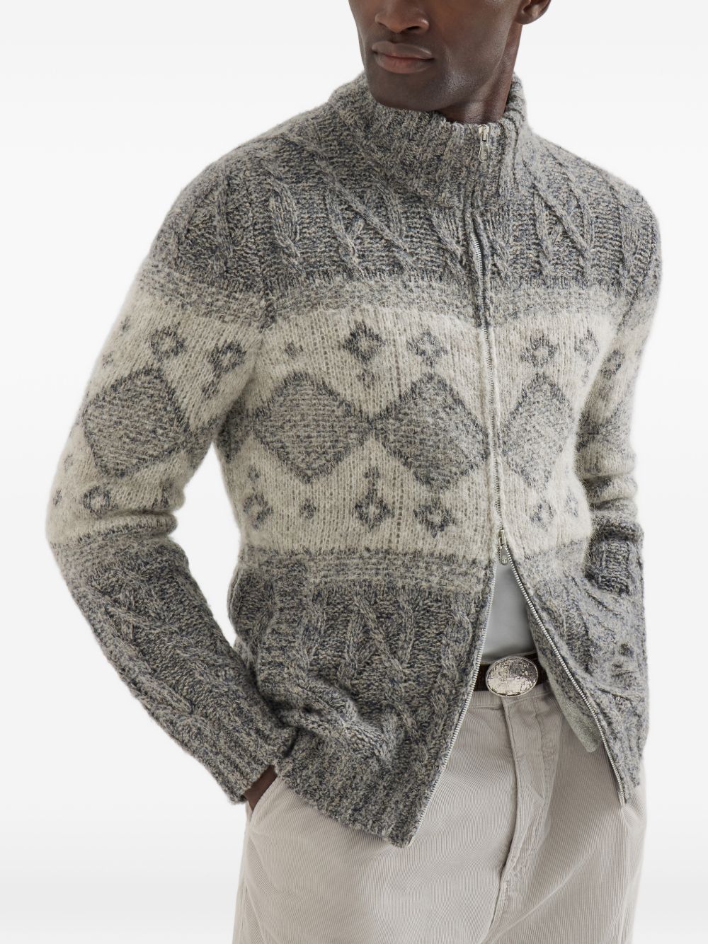 Brunello Cucinelli Men Wool Cardigan