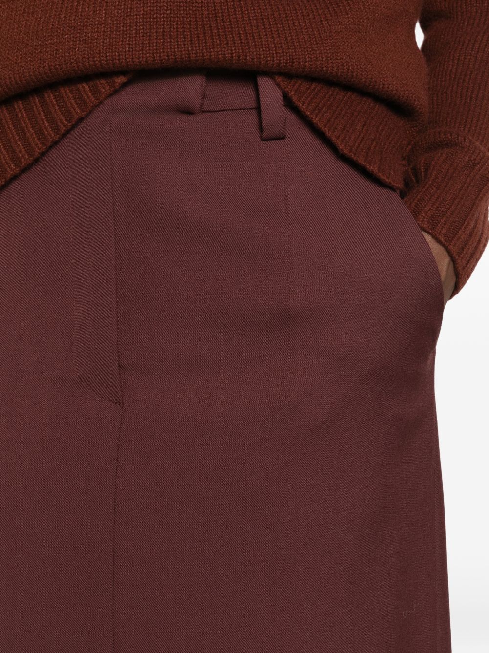 Brunello Cucinelli Women Wool Midi Skirt