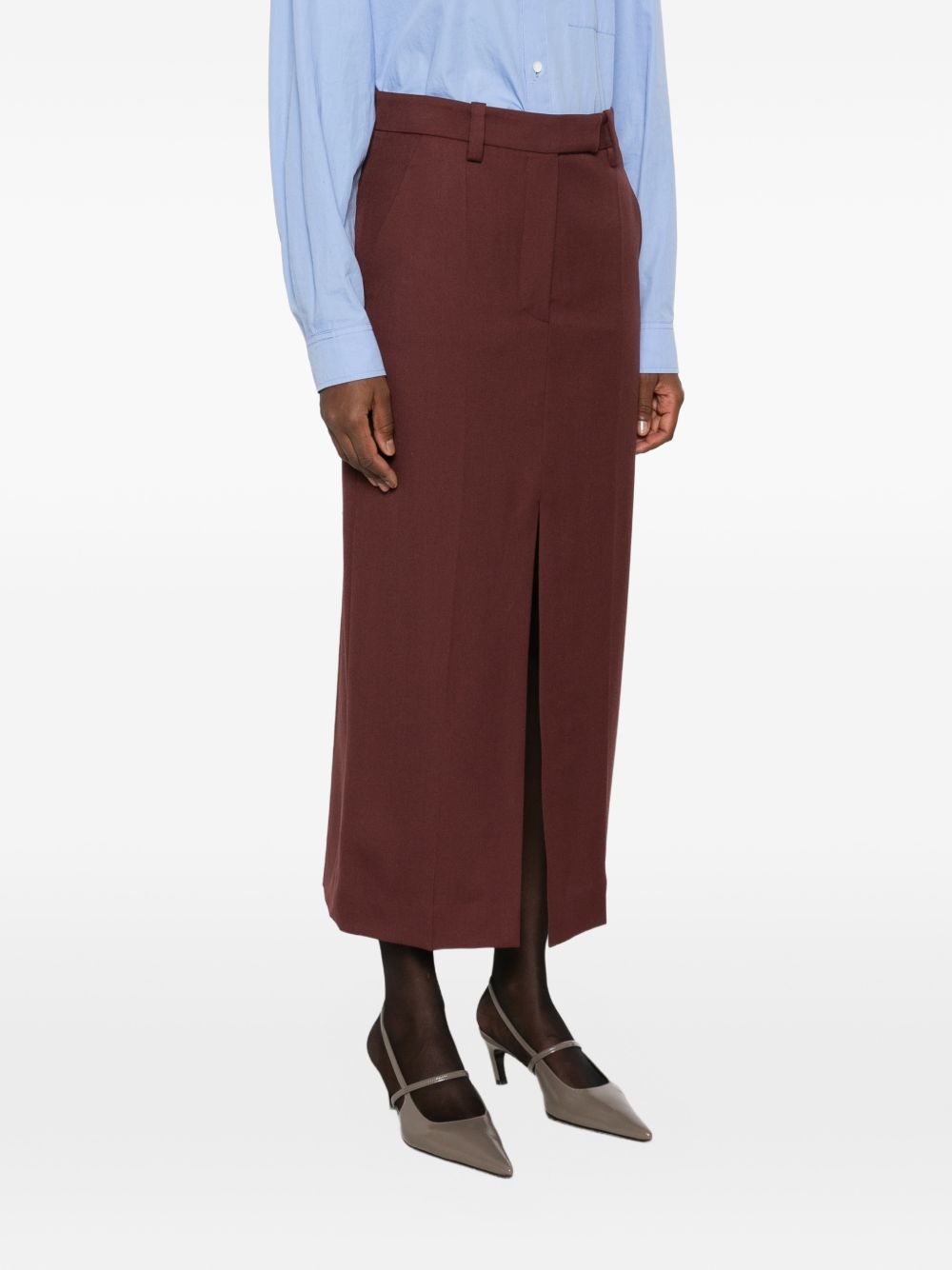 Brunello Cucinelli Women Wool Midi Skirt