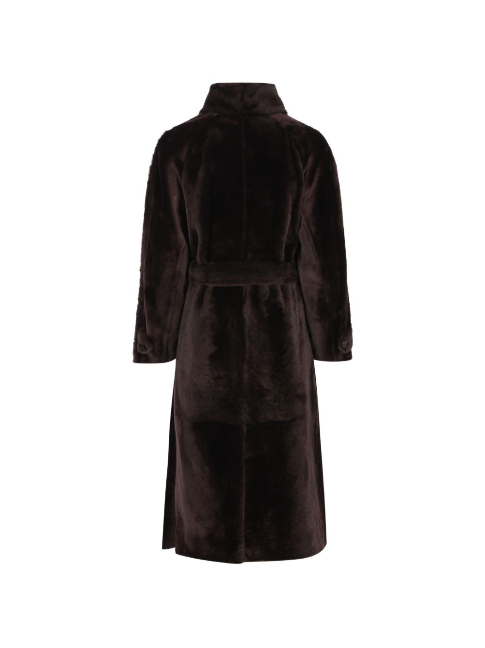 Brunello Cucinelli Women Belted Shearling Coat