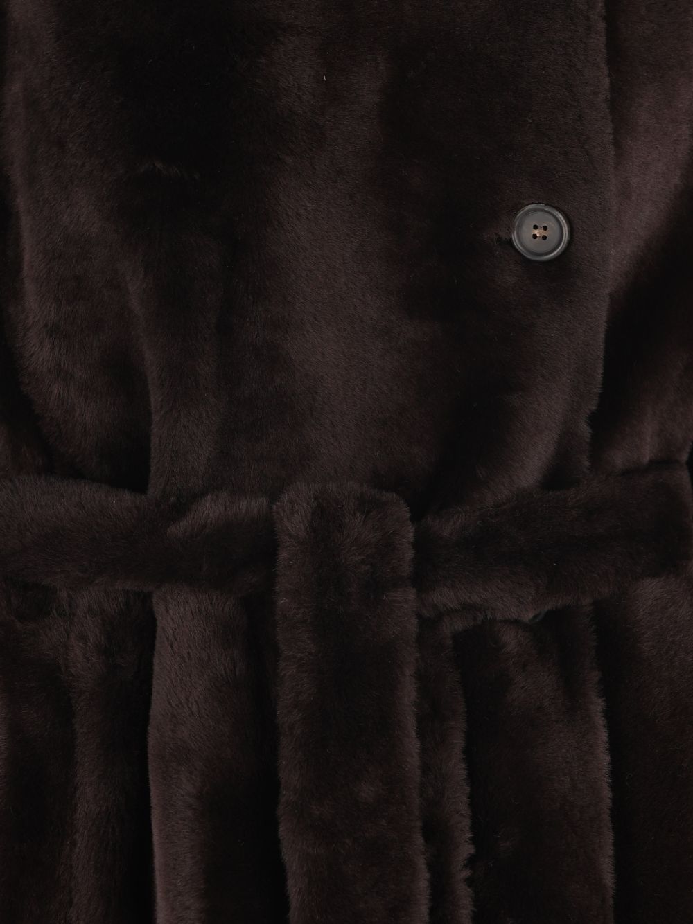 Brunello Cucinelli Women Belted Shearling Coat