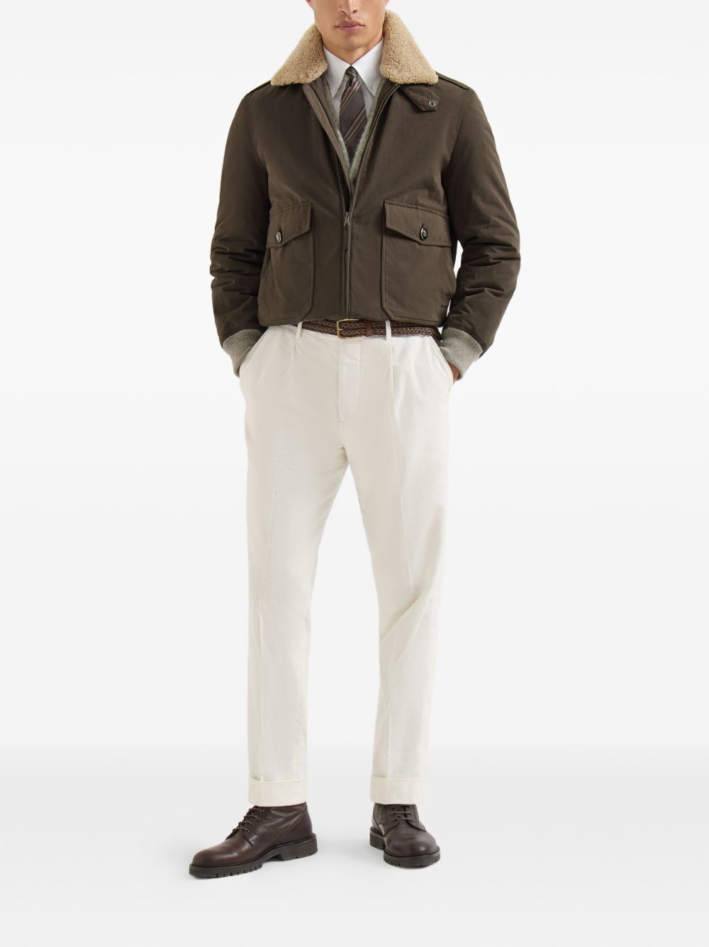 Brunello Cucinelli Men Wool And Cashmere Cardigan