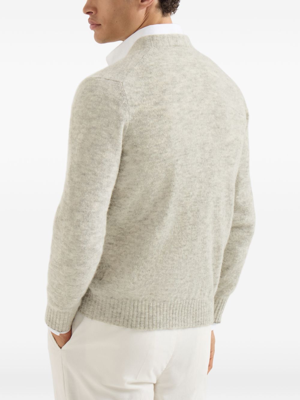Brunello Cucinelli Men Wool And Cashmere Cardigan