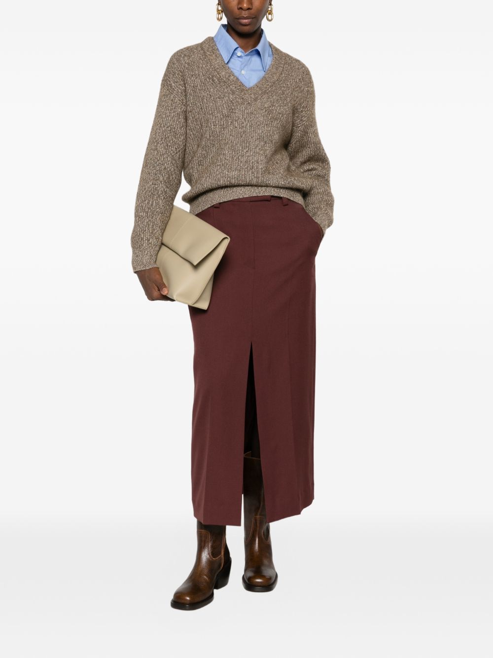 BRUNELLO CUCINELLI Brunello Cucinelli Women Cashmere V-Necked Sweater