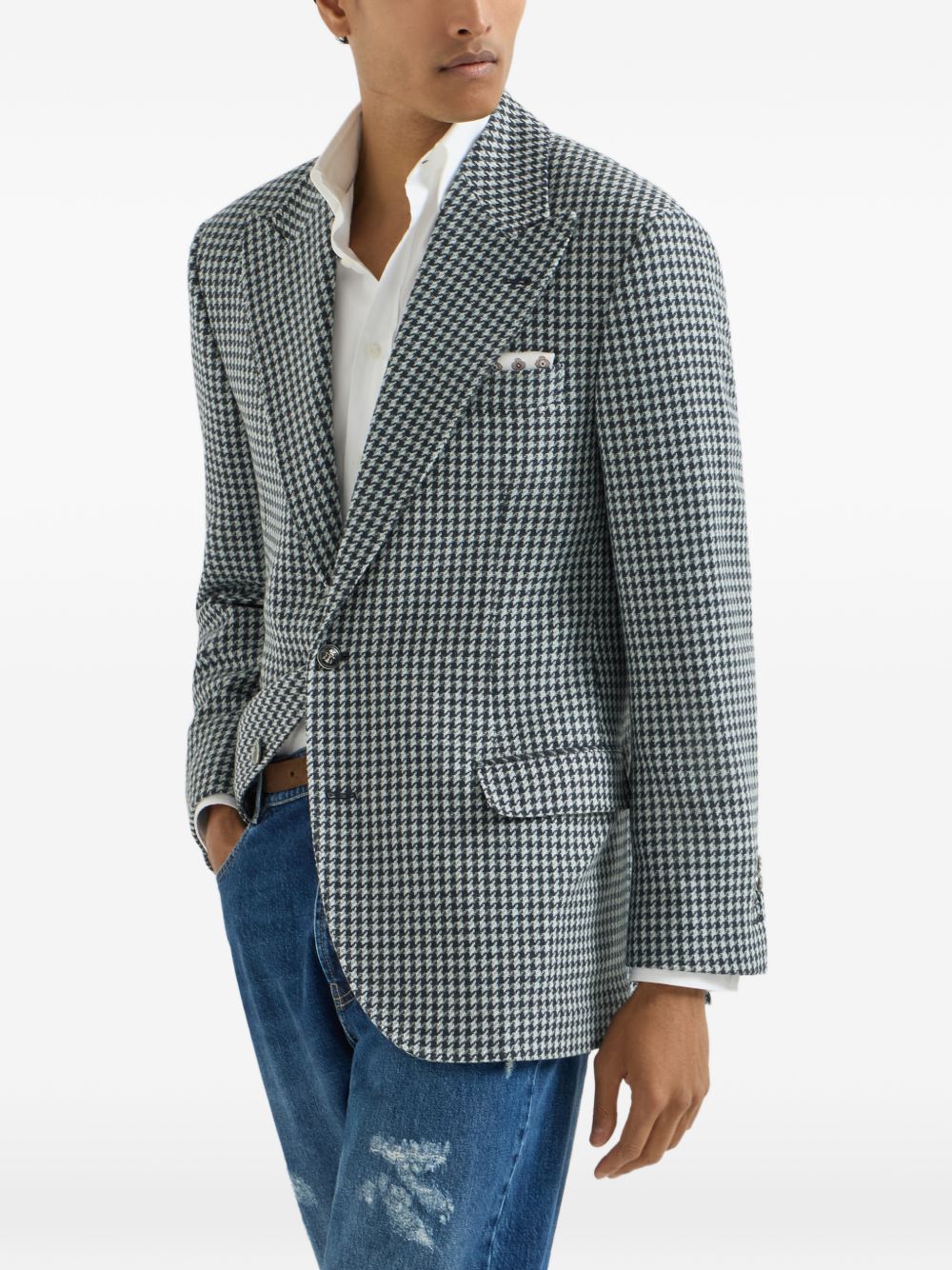 Brunello Cucinelli Men Cashmere Single-Breasted Jacket