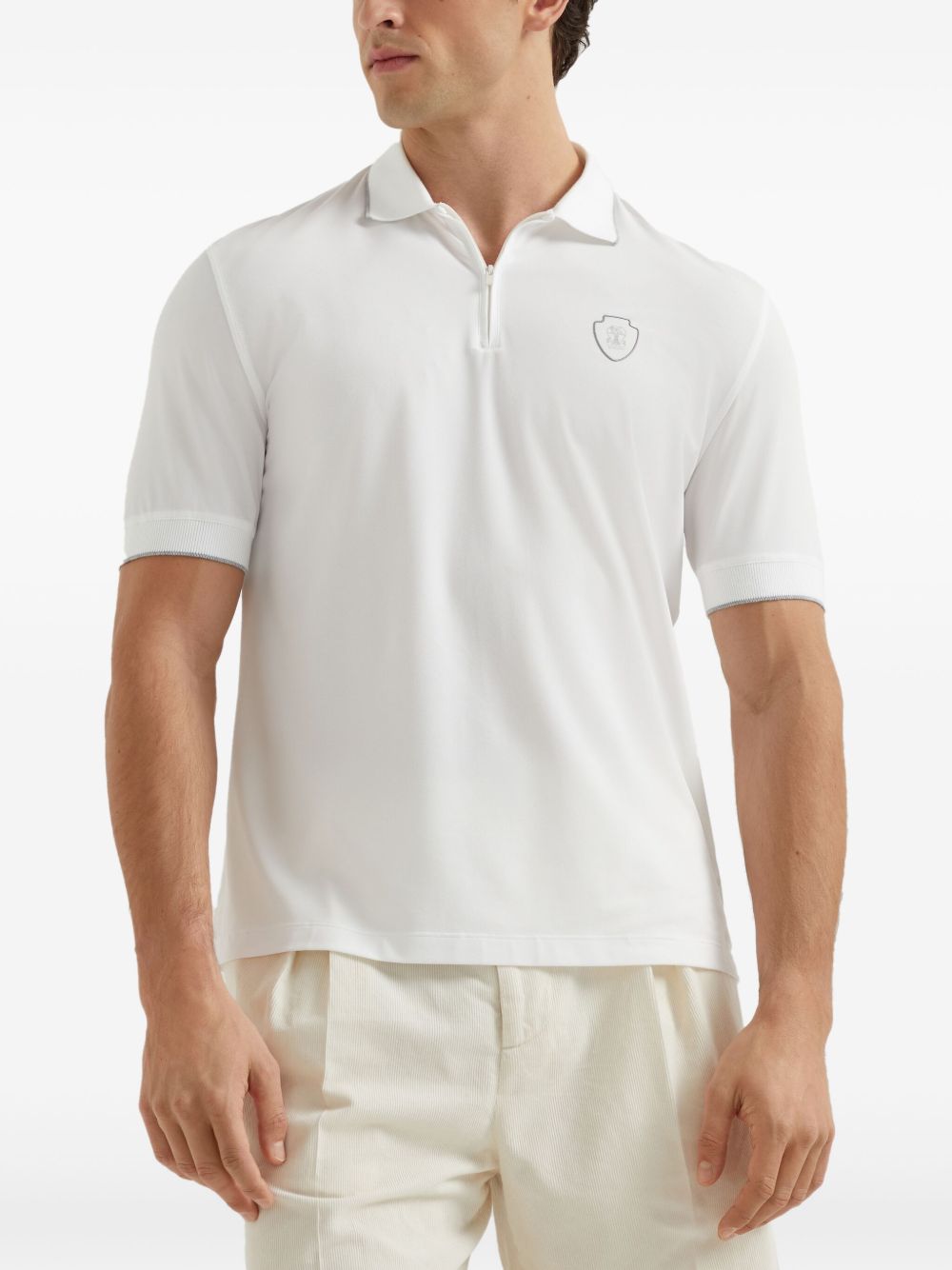 BRUNELLO CUCINELLI Brunello Cucinelli Men Zipped Polo Shirt