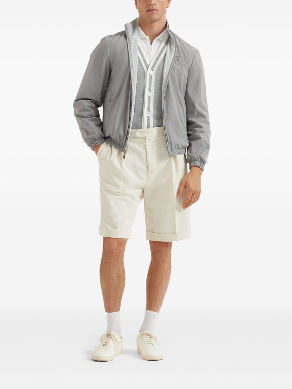 BRUNELLO CUCINELLI Brunello Cucinelli Men Zipped Polo Shirt