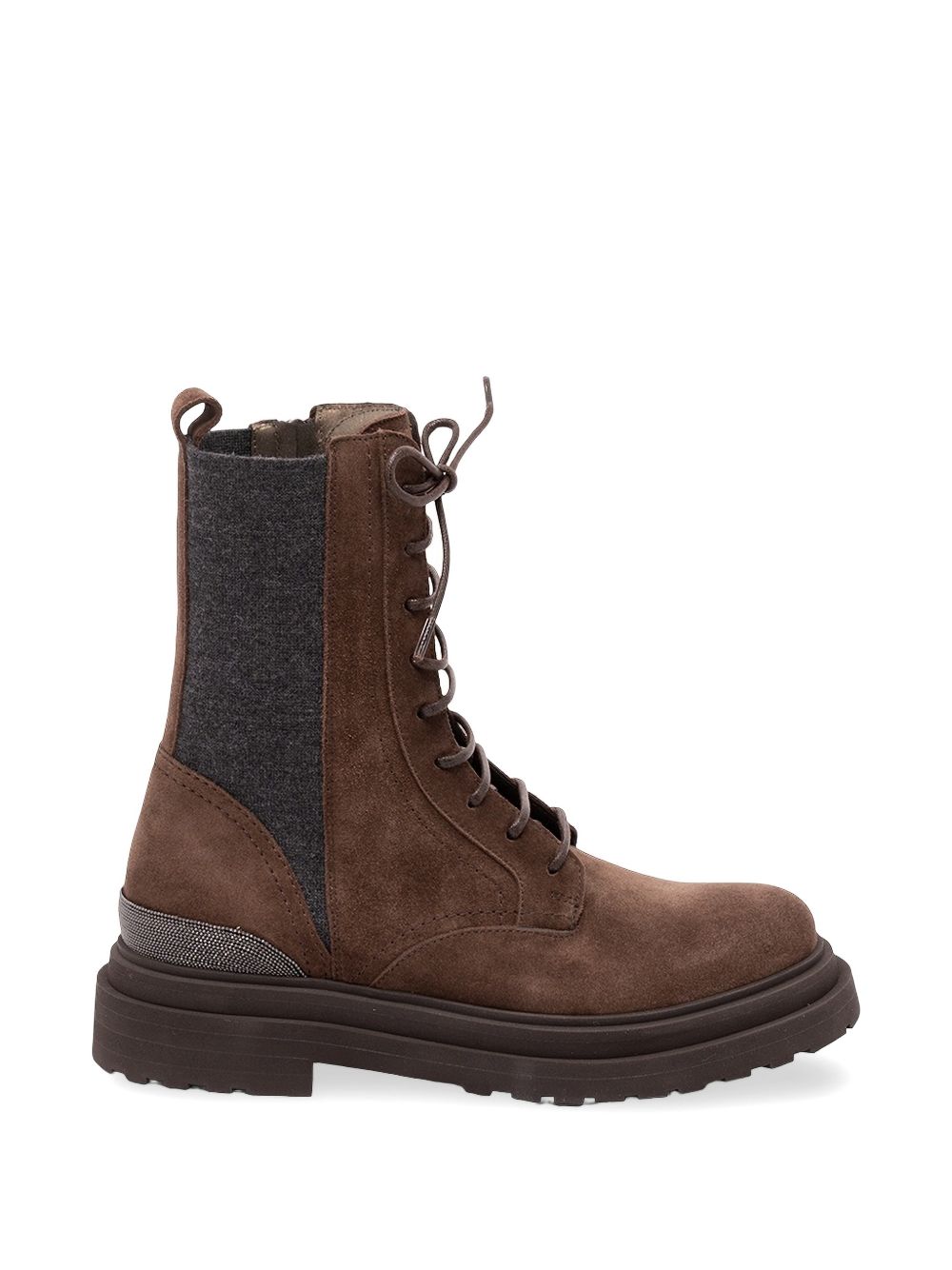 Brunello Cucinelli Women Leather Biker Boots