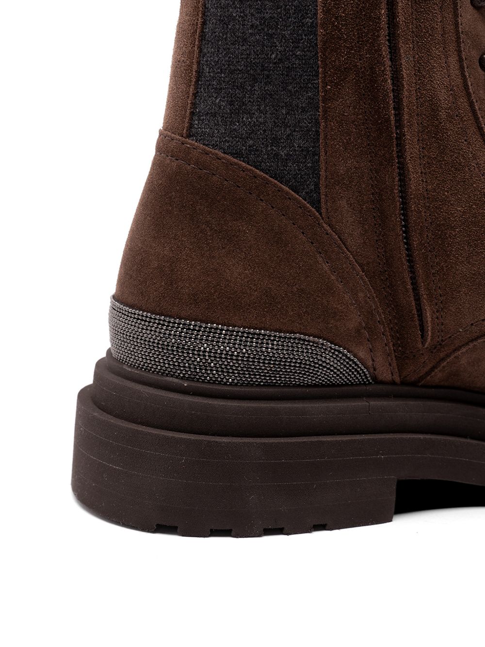 Brunello Cucinelli Women Leather Biker Boots