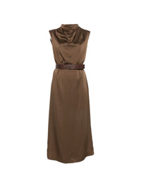 Brunello Cucinelli Women Belted Midi Dress