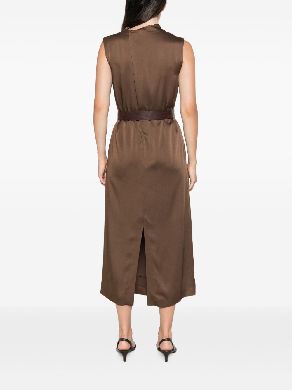 Brunello Cucinelli Women Belted Midi Dress