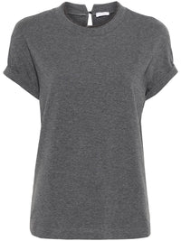 BRUNELLO CUCINELLI Brunello Cucinelli Women Monili Collar Cotton T-Shirt