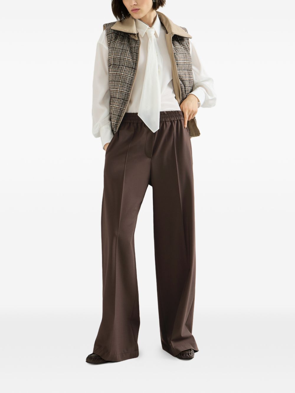 BRUNELLO CUCINELLI Brunello Cucinelli Women Loose Fit Wool Trousers
