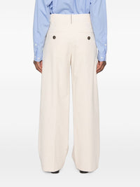 Brunello Cucinelli Women Cotton Wide-Leg Trousers