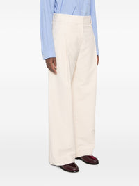 Brunello Cucinelli Women Cotton Wide-Leg Trousers