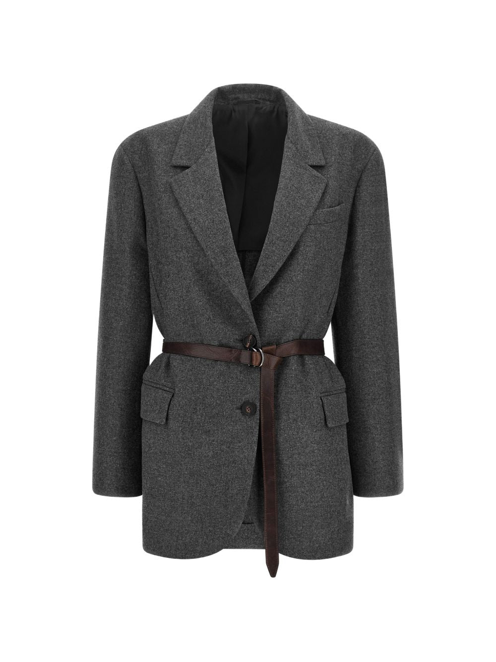 BRUNELLO CUCINELLI Brunello Cucinelli Women Wool Single-Breasted Blazer Jacket