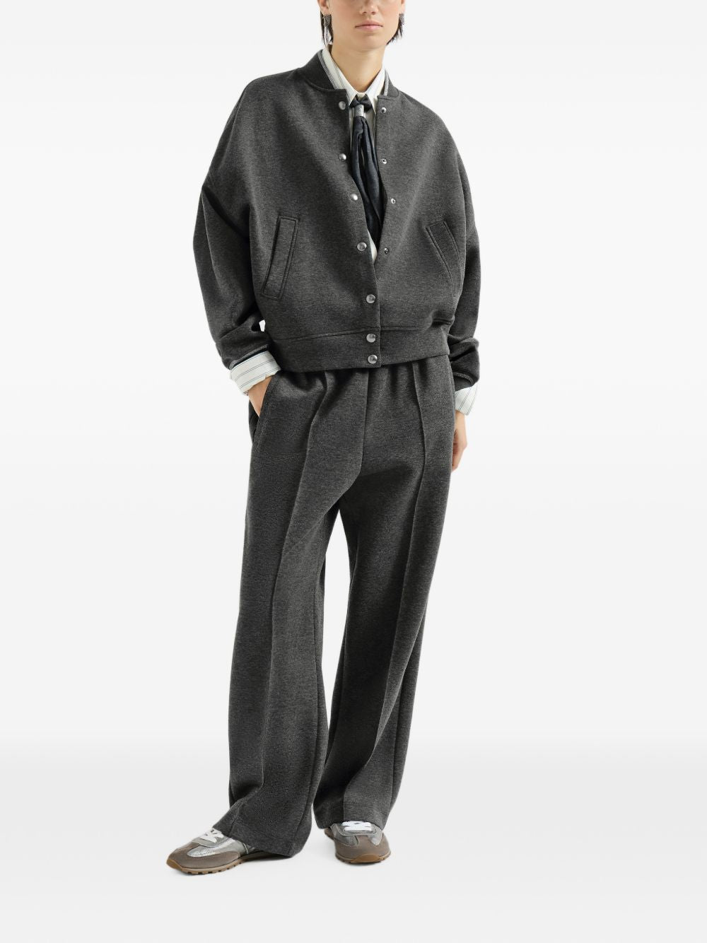 BRUNELLO CUCINELLI Brunello Cucinelli Women Cotton And Cashmere Trousers