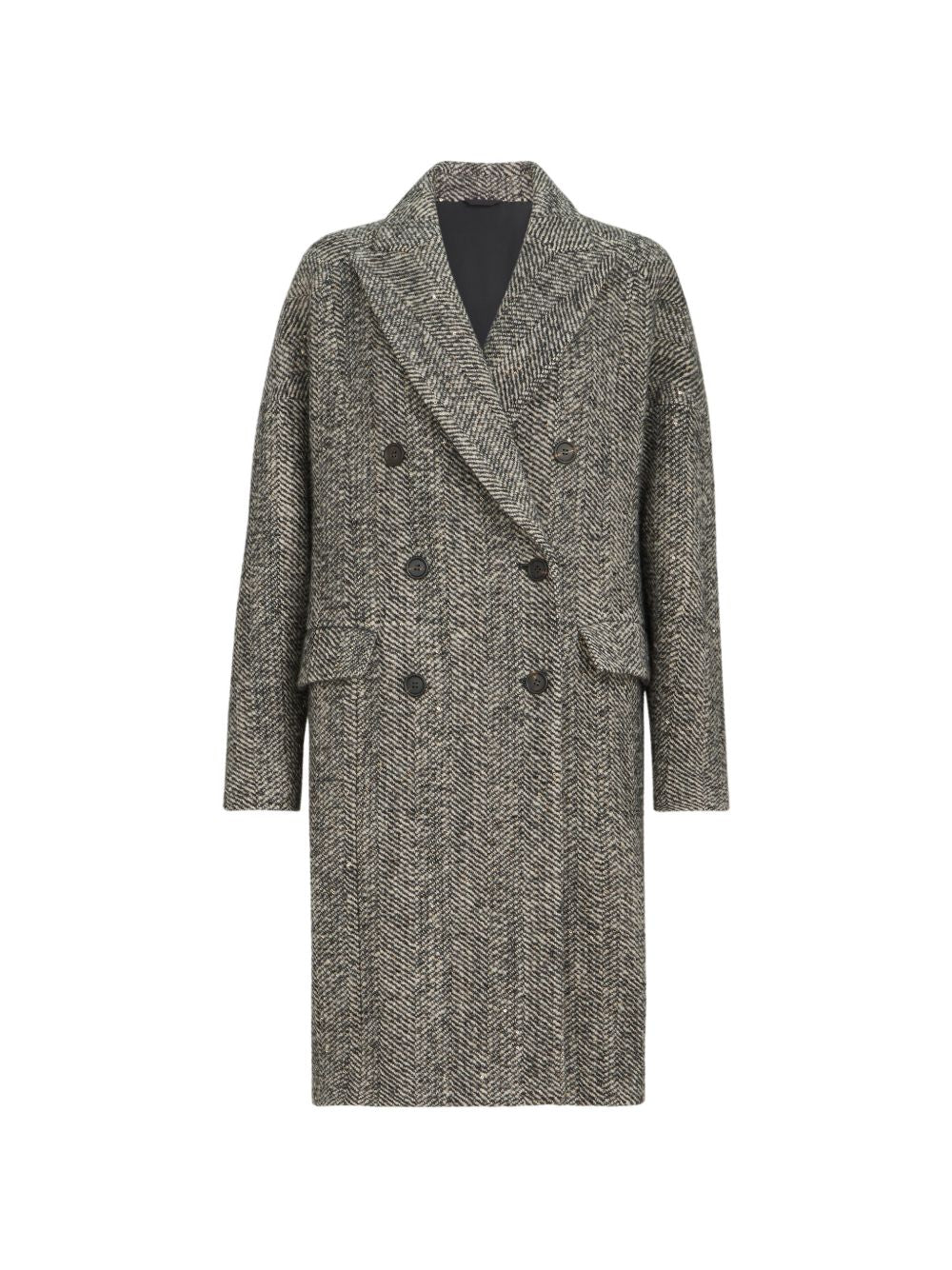 Brunello Cucinelli Women Wool Double-Breasted Coat