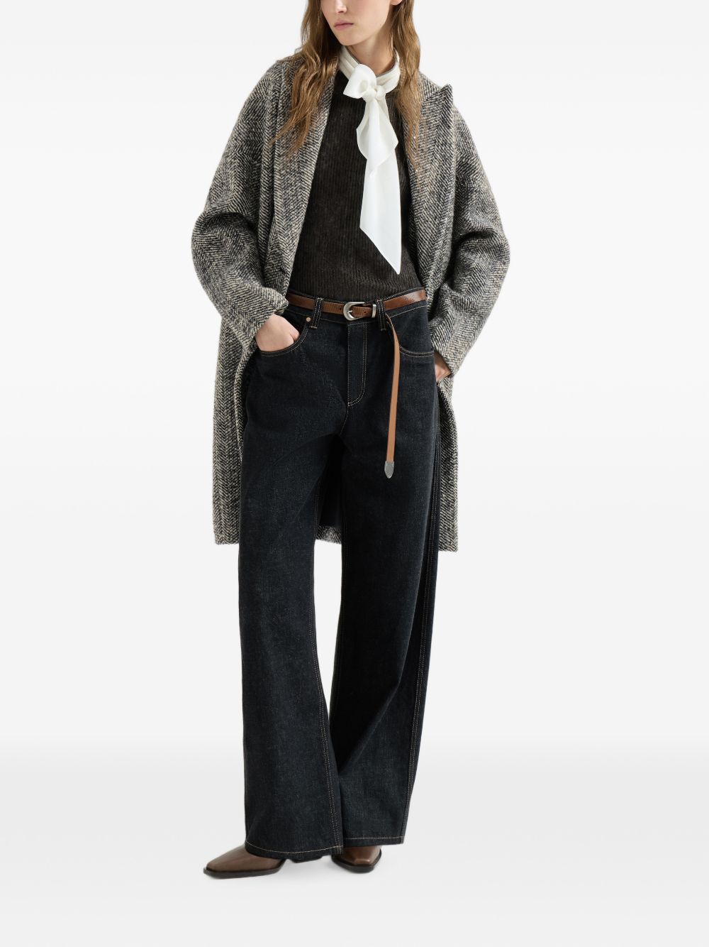 Brunello Cucinelli Women Wool Double-Breasted Coat