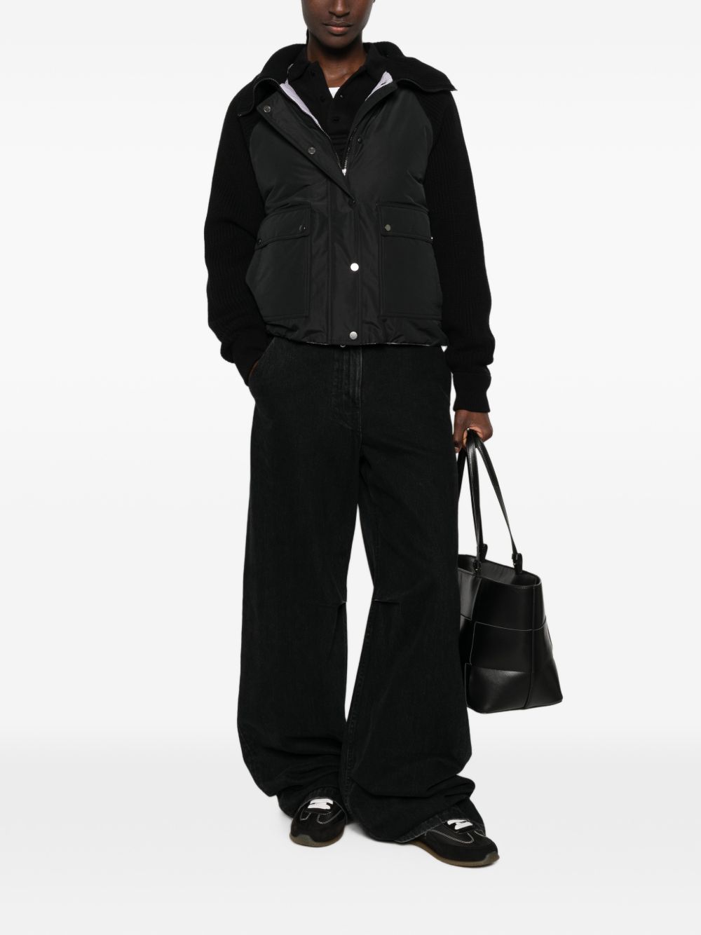 BRUNELLO CUCINELLI Brunello Cucinelli Women Taffeta And Wool Knit Down Jacket