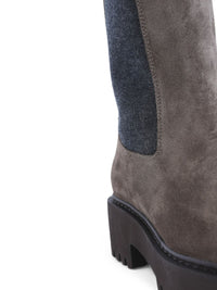 Brunello Cucinelli Women Suede Leather Ankle Boots