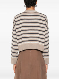 BRUNELLO CUCINELLI Brunello Cucinelli Women Striped Cashmere Sweater