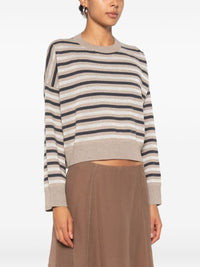 BRUNELLO CUCINELLI Brunello Cucinelli Women Striped Cashmere Sweater