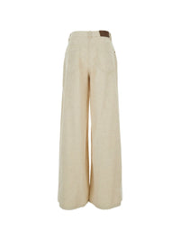 Brunello Cucinelli Women Velvet Flared-Leg Trousers