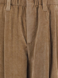 BRUNELLO CUCINELLI Brunello Cucinelli Women Pleated Corduroy Trousers