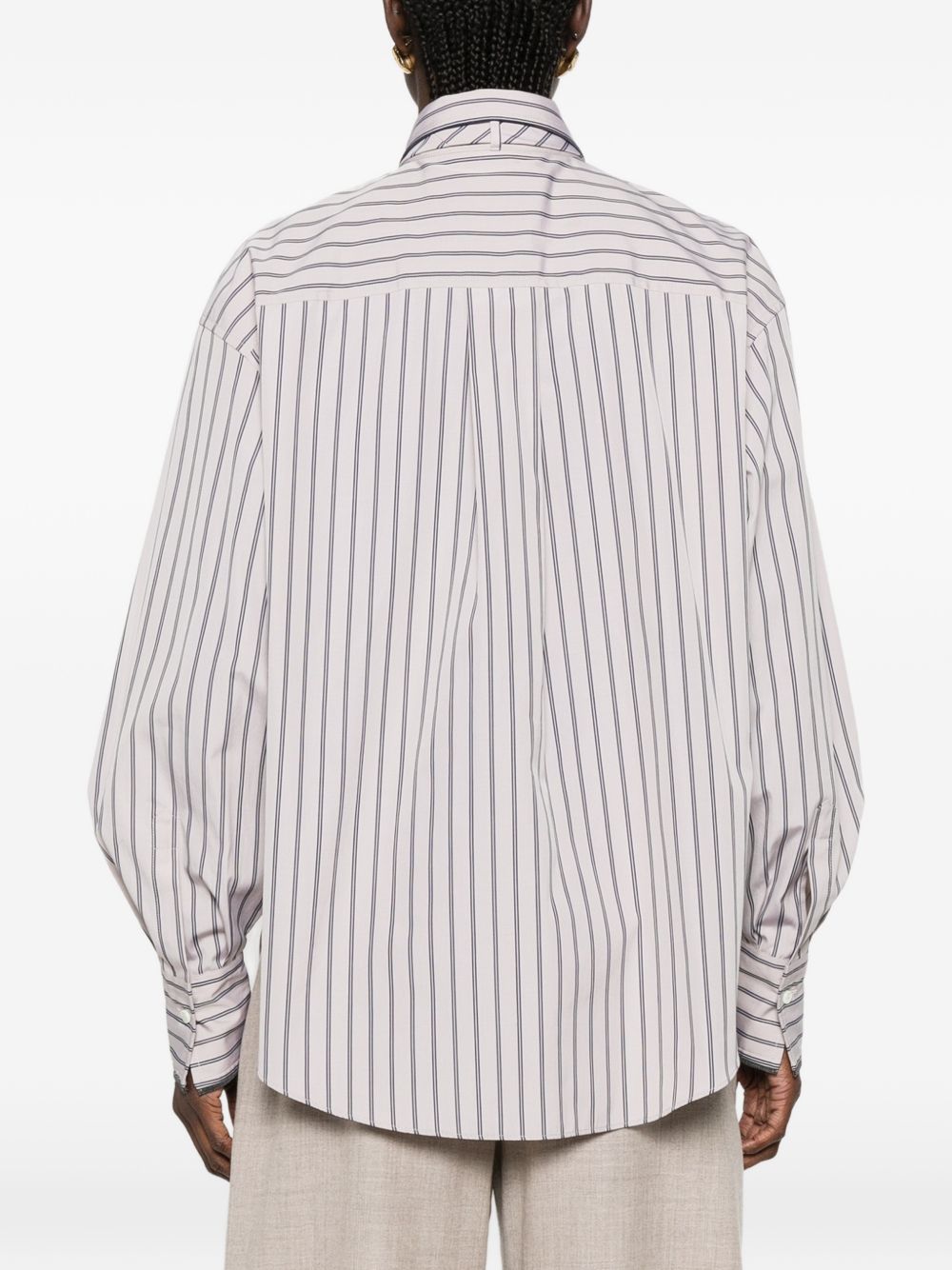 BRUNELLO CUCINELLI Brunello Cucinelli Women Striped Cotton Shirt