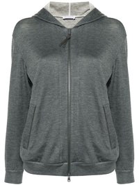 BRUNELLO CUCINELLI Brunello Cucinelli Women Cotton And Silk Hooded Cardigan