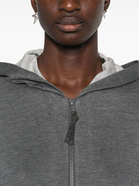 BRUNELLO CUCINELLI Brunello Cucinelli Women Cotton And Silk Hooded Cardigan