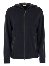 BRUNELLO CUCINELLI Brunello Cucinelli Women Cotton And Silk Hooded Cardigan