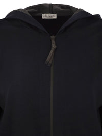BRUNELLO CUCINELLI Brunello Cucinelli Women Cotton And Silk Hooded Cardigan