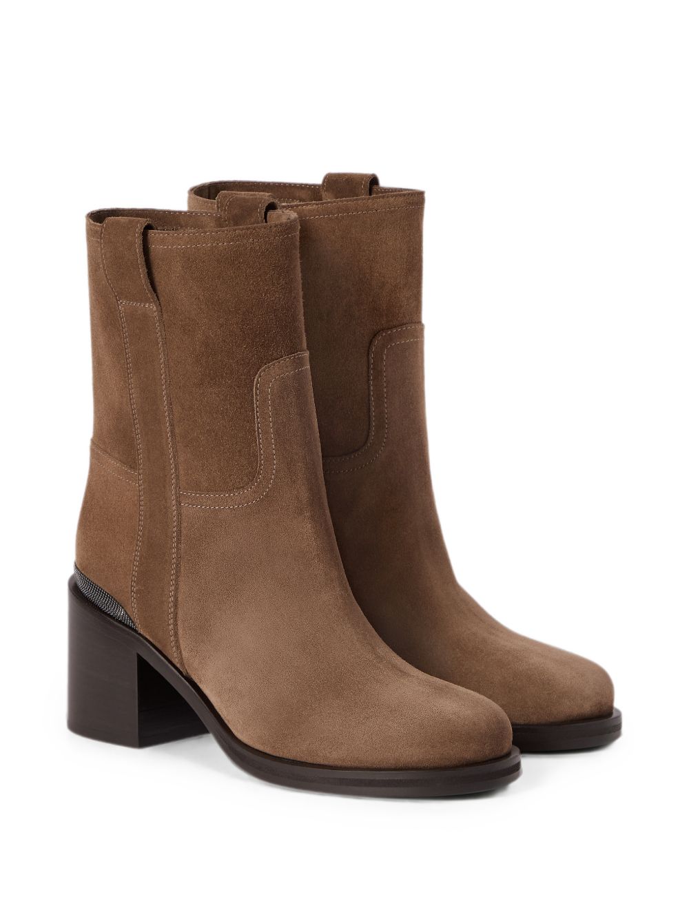 Brunello Cucinelli Women Leather Ankle Boots