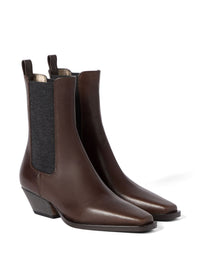 Brunello Cucinelli Women Leather Ankle Boots