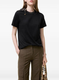 BURBERRY Burberry Women Check Bow Cotton T-Shirt