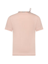 Burberry Women Check Bow Cotton T-Shirt