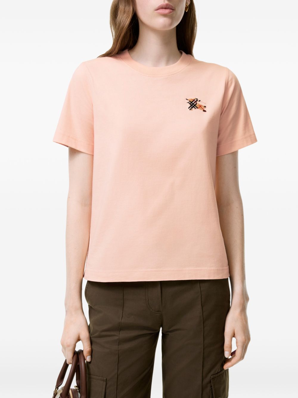 Burberry Women Logo Cotton T-Shirt