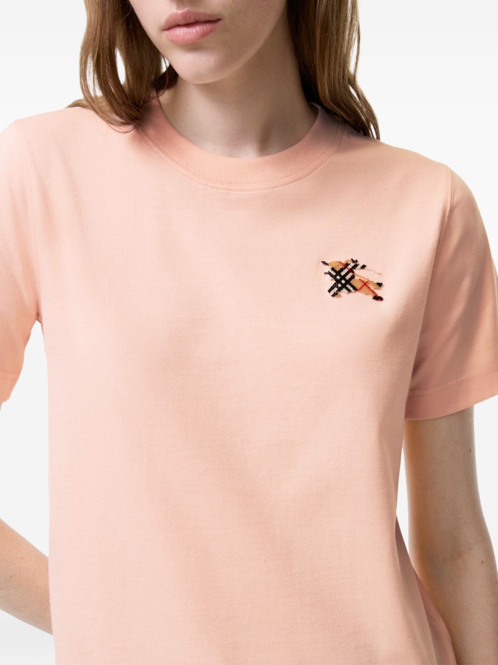 Burberry Women Logo Cotton T-Shirt