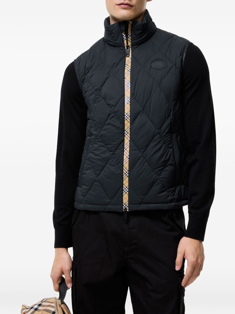 BURBERRY Burberry Men Acresford Quilted Down Vest