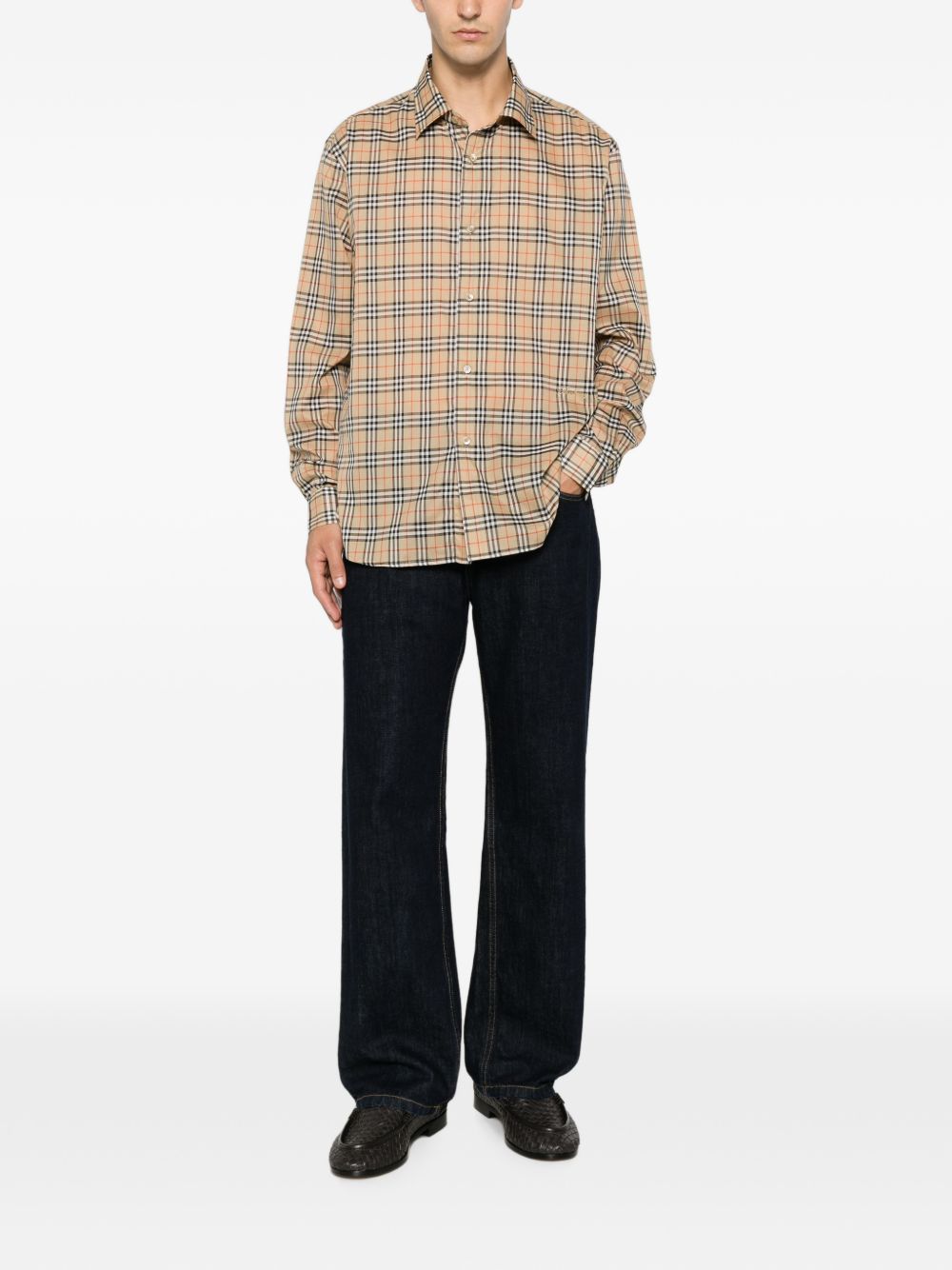 BURBERRY Burberry Men Check Cotton Shirt