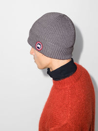 CANADA GOOSE Canada Goose Men Logo Wool Beanie