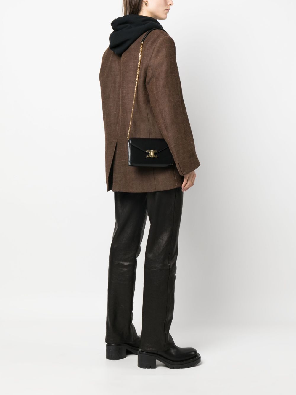CELINE Celine Women Margo Leather Wallet On Chain