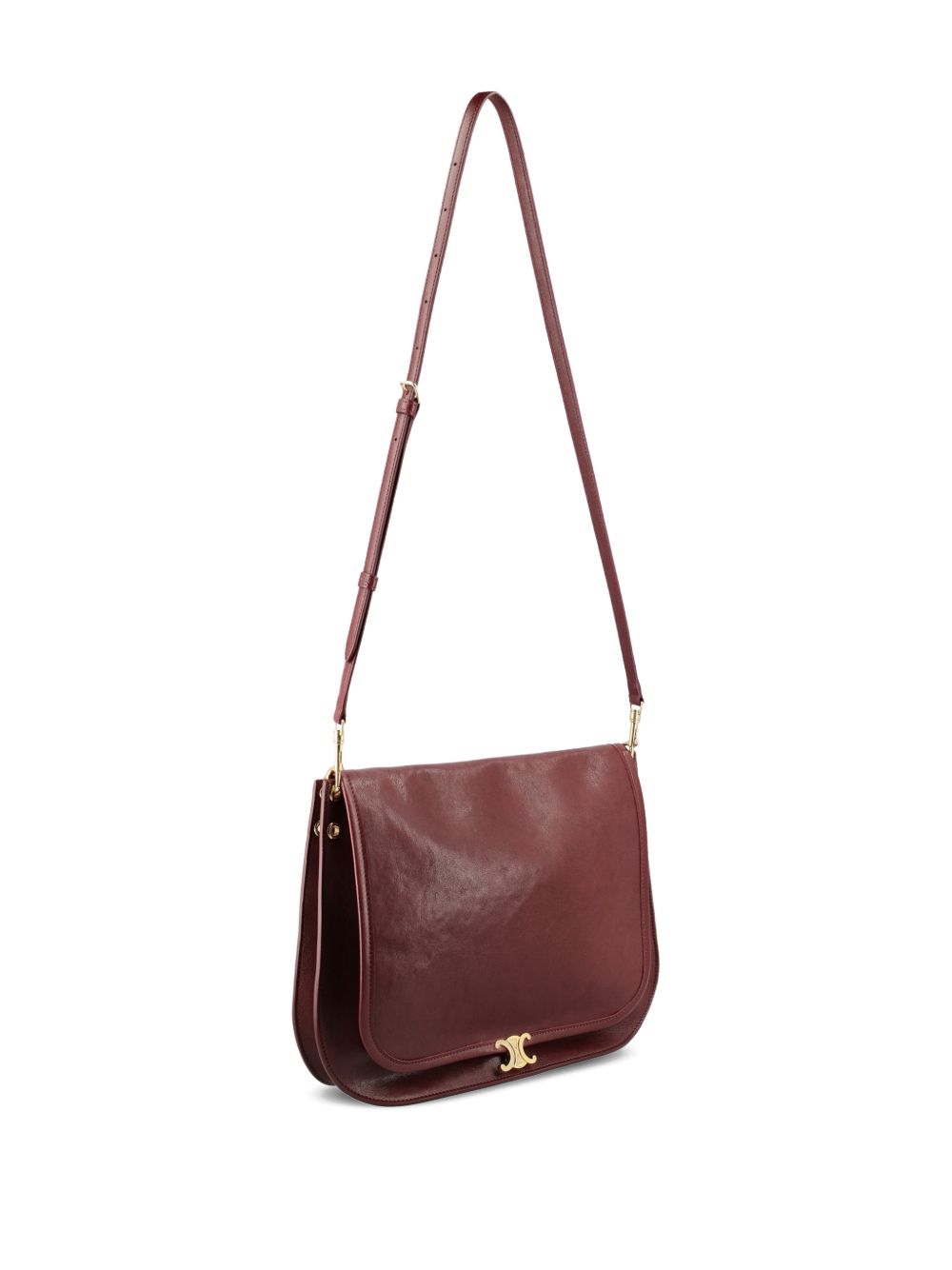CELINE Celine Women Triomphe Leather Shoulder Bag